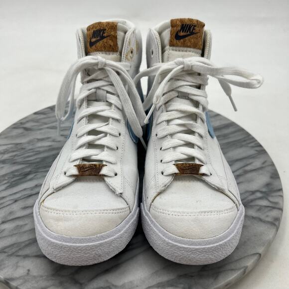 Nike Youth 6Y Shoes Indigo White Blazer Mid '77 SE GS Retro Sneaker DC8246-100 - Picture 3 of 15
